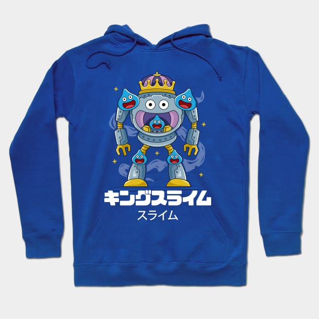 Mecha Metal King Slime Hoodie by logozaste